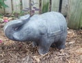 Elephant statue in lovely garden in Clinton, Gladstone, QLD