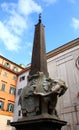 Elephant statue with obelisk, Rome Royalty Free Stock Photo