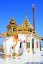 Elephant Statue In Tantkyitaung Pagoda, Tantkyi Hill, Myanmar Royalty Free Stock Photo