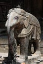Elephant statue in temple Royalty Free Stock Photo