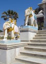 Elephant statue in a temple in India Royalty Free Stock Photo