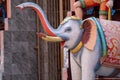 Elephant statue at Temple of Sri Kailawasanathan Swami Devasthanam Kovil, the oldest Hindu temple in Colombo dating back to the