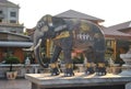 Elephant Statue in temple Wat Samien nari Beautiful Temple In Bangkok Thailand Royalty Free Stock Photo