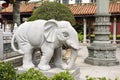 Elephant stone statue chinese style in garden outdoor for chinese people and foreigner travelers visit in Kaiyuan Temple