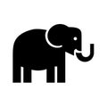 Elephant symbol icon illustration