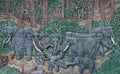 Elephant Thai stucco Royalty Free Stock Photo