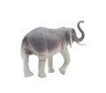 Elephant toy back isolated on white background. Royalty Free Stock Photo