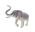 Elephant toy figurine isolated on white background. Royalty Free Stock Photo