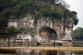 Elephant-Trunk Hill Park of Guilin Guilin is a city surrounded by many karst mountains and beautiful scenery in China Royalty Free Stock Photo