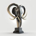 Elephant Trunk Trophy. Generative AI