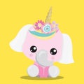 ELEPHANT UNICORN YELLOW 02