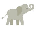 Elephant vector illustration. Sri Lanka asian happy elefant.