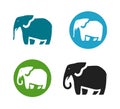 Elephant vector logo. Animals icon or symbol