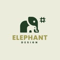 Elephant whith baby icon illustration.
