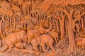 Elephant wood carve