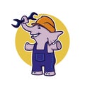 Elephant with wrench