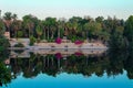 Elephantine Island on the bank of Nile River Royalty Free Stock Photo