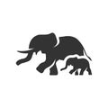 BW icon - Elephants