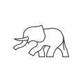 Outline icon - Elephants