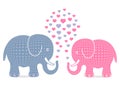 Elephants in love