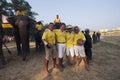 Elephants polo game, at Thakurdwara, Bardia, Nepal