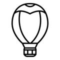 Eleps air balloon icon, outline style Royalty Free Stock Photo