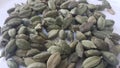 Elettaria cardamomum fruits with seeds, cardamom spice