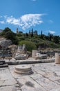 Eleusis Archaeological Site destination Attica Greece. Great Propylaea Eleusinian Mysteries Vertical Royalty Free Stock Photo