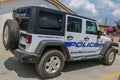 Roayl Bahamas Police car at Eleuthera Island in the Bahamas