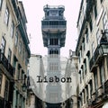 Elevador de Santa Justa in the centre of Lisbon, Portugal Royalty Free Stock Photo