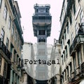 Elevador de Santa Justa in the centre of Lisbon, Portugal Royalty Free Stock Photo