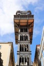 The Elevador de Santa Justa in Lisbon, Portugal Royalty Free Stock Photo