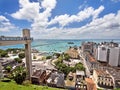 The Elevador Lacerda and All Saints Bay, Salvador, Royalty Free Stock Photo