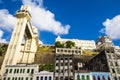 Elevador Lacerda elevator is one of the most famous landmarks in Royalty Free Stock Photo