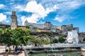 The Elevador Lacerda at Salvador da Bahia in Brazil. Built in 1873 Royalty Free Stock Photo