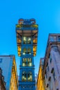 Elevador Santa Justa in Lisbon, Portugal Royalty Free Stock Photo