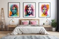 Elevate Your Bedroom Trio of Stunning Wall Art