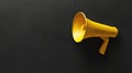 Elevate your brand with a striking image paper cup megaphone on a sleek black backdrop. Engage, Ai Generated Royalty Free Stock Photo