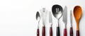 Modern Sleek Kitchen Tool Set Essential Utensils for Effortless Cooking and Dining Royalty Free Stock Photo