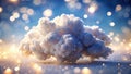 Stunning Realistic Fluffy Clouds 3D Rendered Isolated PNGs Bokeh Backgrounds for Stunning Visuals Royalty Free Stock Photo