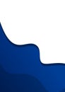 Modern blue and white abstract wavy background Vector EPS Template, ideal for professional business banners and presentations. Royalty Free Stock Photo