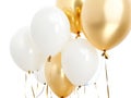 Elevate Your Events with Stunning Gold and White Balloons.