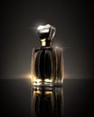 A Work of Art: Handcrafted Perfume Bottle with Intricate Patterns. Generative AI