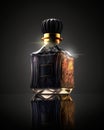 A Work of Art: Handcrafted Perfume Bottle with Intricate Patterns. Generative AI