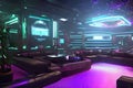 Elevate Your Nightlife: Club Shooter\'s Futuristic Design with Generative AI Royalty Free Stock Photo