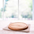 Elevate your pizza promotions with this beautiful wooden pizza board and matching napkin