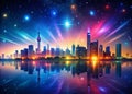 Free Download Stunning Night Photography PowerPoint Backgrounds Perfect for Cityscapes Starry Skies and Abstract Royalty Free Stock Photo