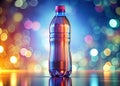 Realistic 3D Plastic Bottle Mockup for Soft Drink Packaging Design A Modern Beverage Product Visualization Template for Royalty Free Stock Photo