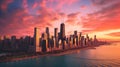 Elevate your space with breathtaking chicago skyline photography