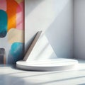 Ethereal Metal Podium Vintage Triangular Design